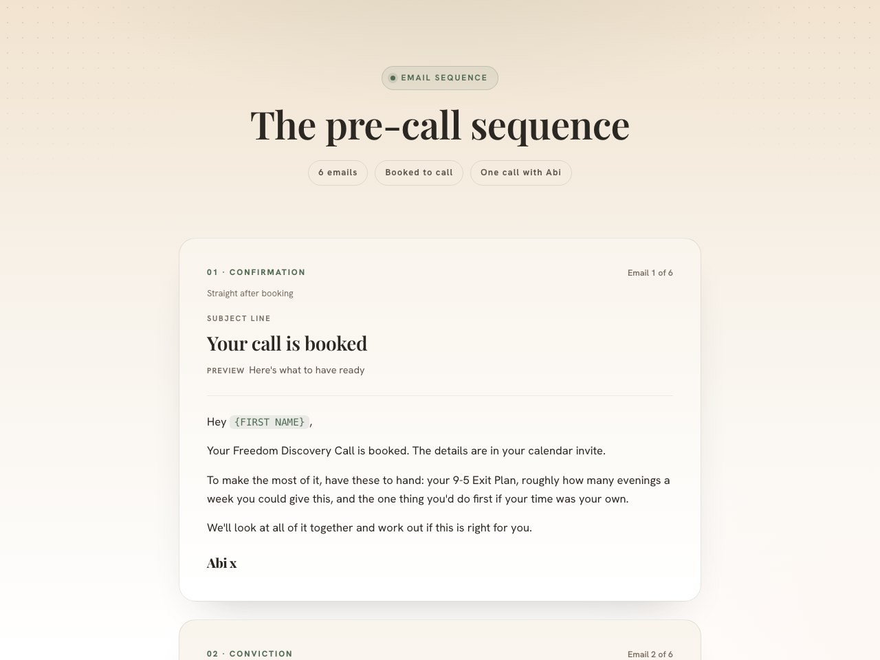 Pre-call preview
