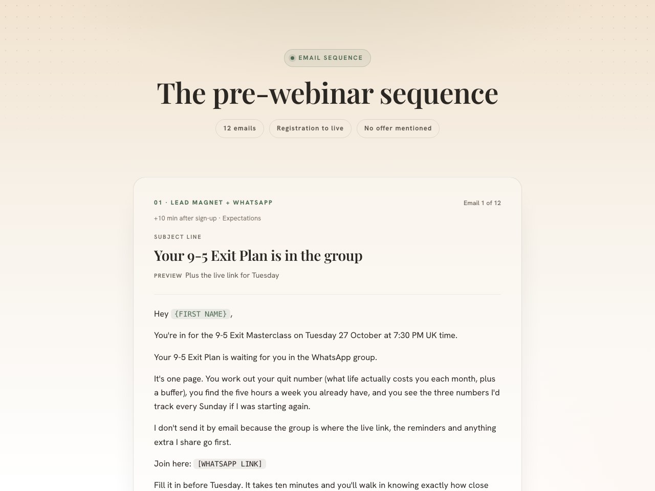 Pre-webinar preview