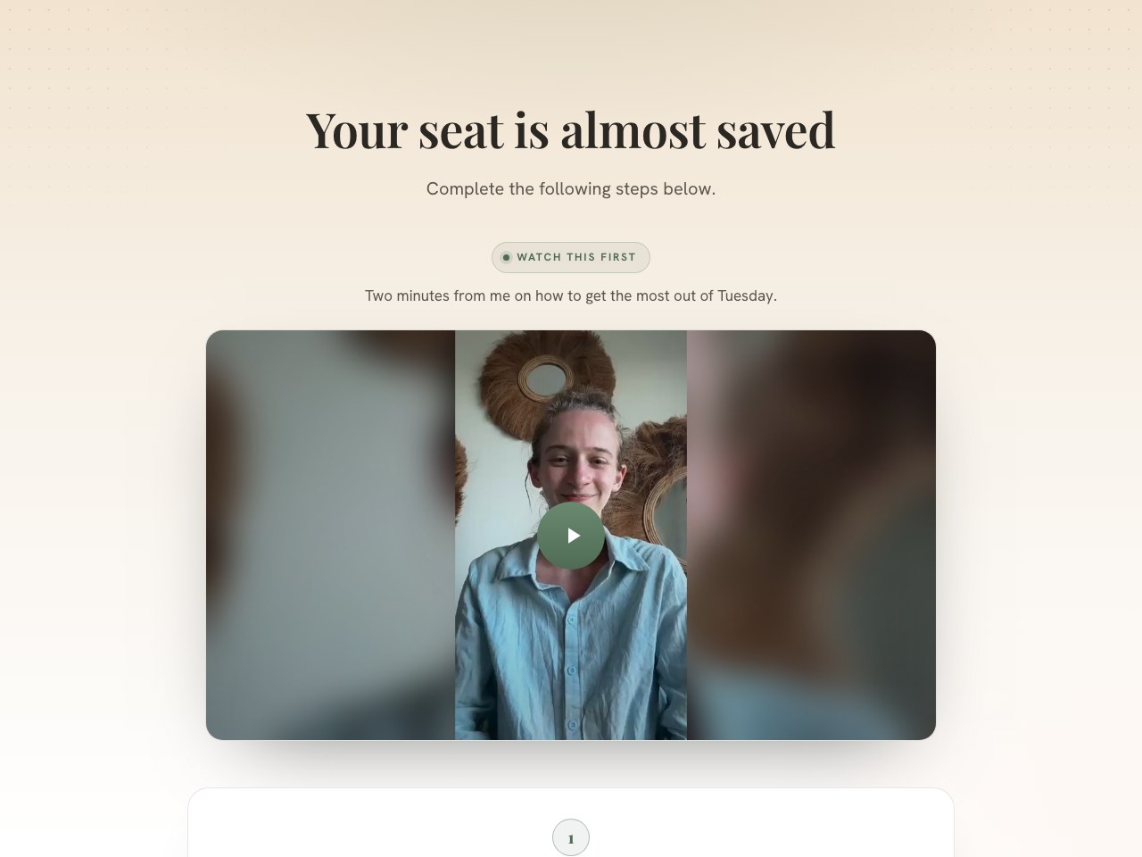 Thank-you page preview